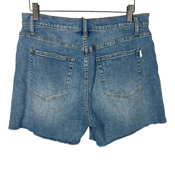 Oliver Logan Bedford Raw Hem High Rise Denim Shorts 29 - Picture 2 of 11